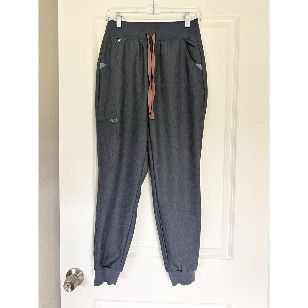 FIGS Technical Collection Scrub Jogger Pants Women S Gray Slim Cargo Stretch